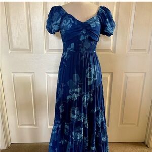 Free People Sapphire Sundrenched Maxi Size Large
